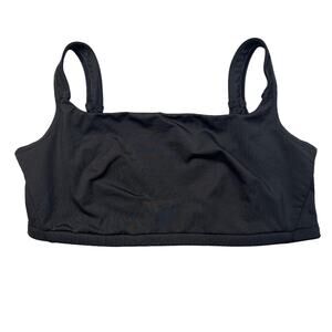 Speedo Scoop Neck Sports Bra Bralette Wireless Lined Charcoal Gray 38D